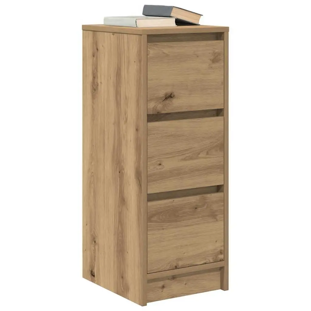 Sideboard Storage Cabinet Buffet Engineered Wood Brown 29.5 x 34 x 76 cm Dining Room Furniture