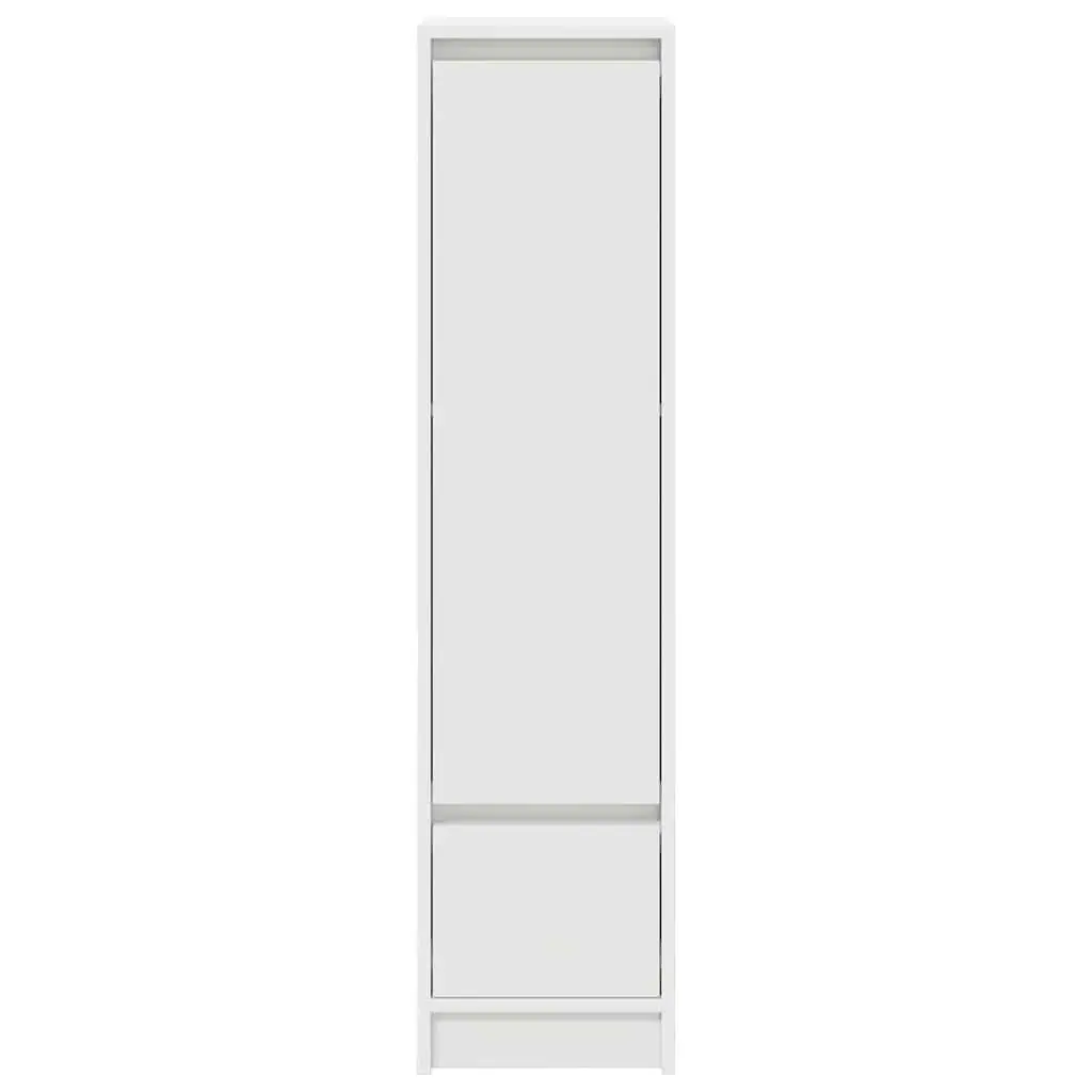 White Highboard Storage Cabinet Engineered Wood Buffet Sideboard Dining Room