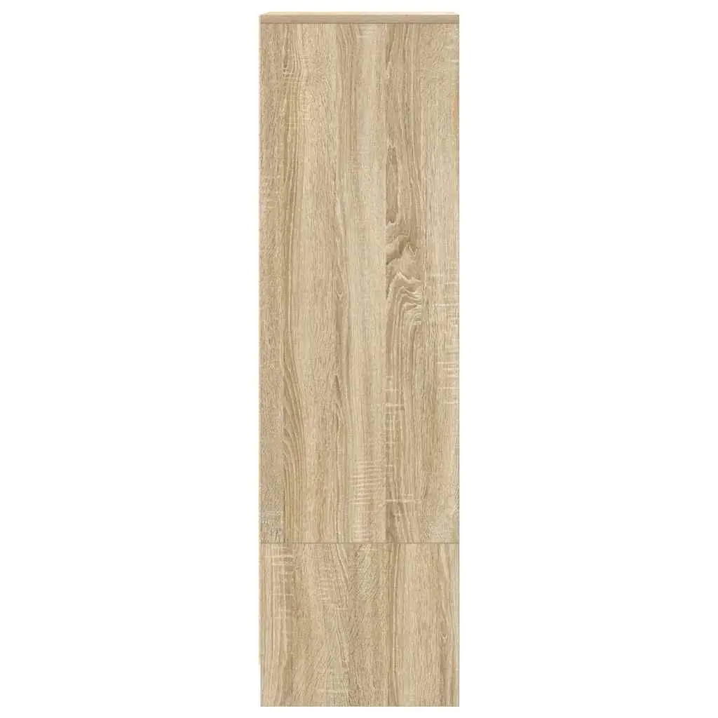 Highboard Storage Cabinet Brown Engineered Wood Sideboard Buffet 29.5W x 34D x 119.5H cm