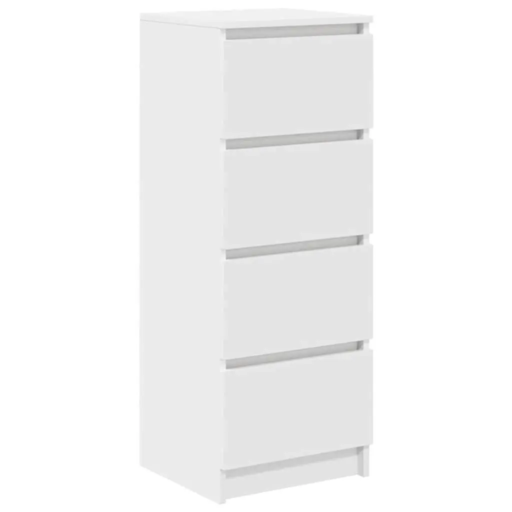 Sideboard Storage Cabinet Engineered Wood Organiser 37.5W x 35D x 99H cm White