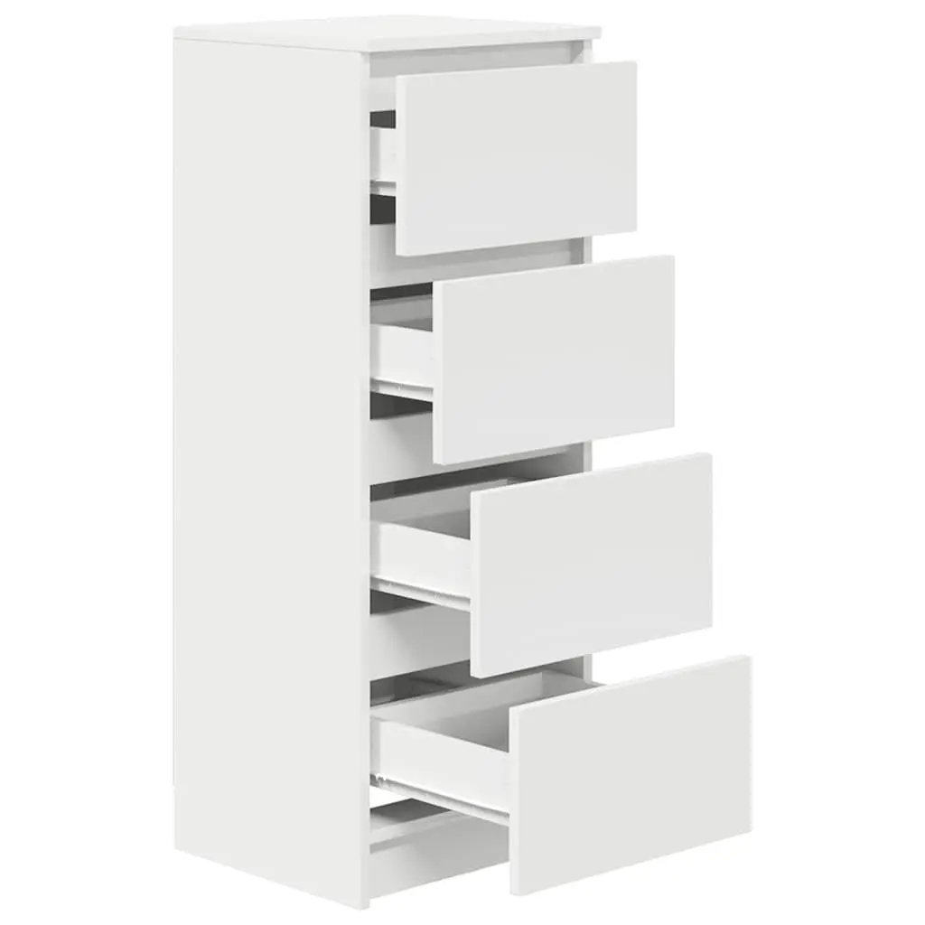 Sideboard Storage Cabinet Engineered Wood Organiser 37.5W x 35D x 99H cm White