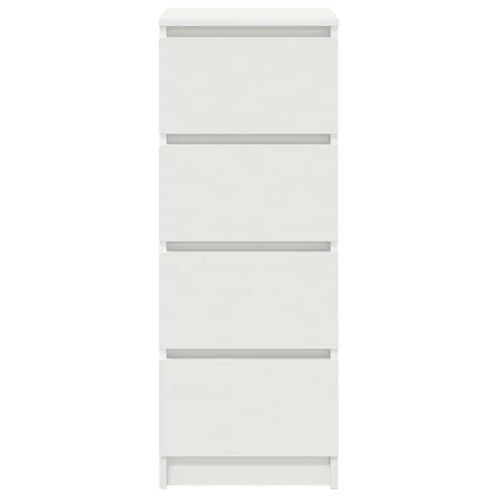 Sideboard Storage Cabinet Engineered Wood Organiser 37.5W x 35D x 99H cm White