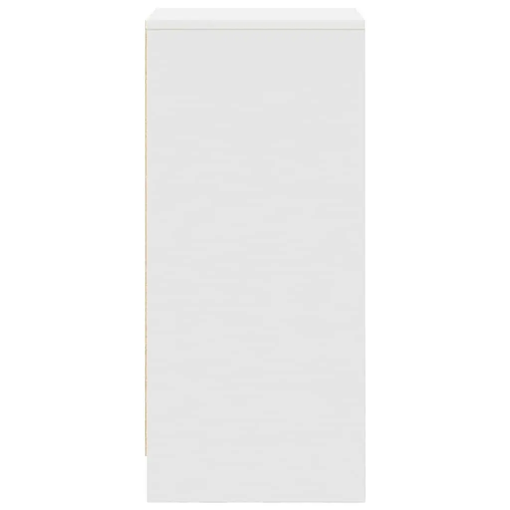 Sideboard Storage Cabinet Engineered Wood Organiser 37.5W x 35D x 99H cm White