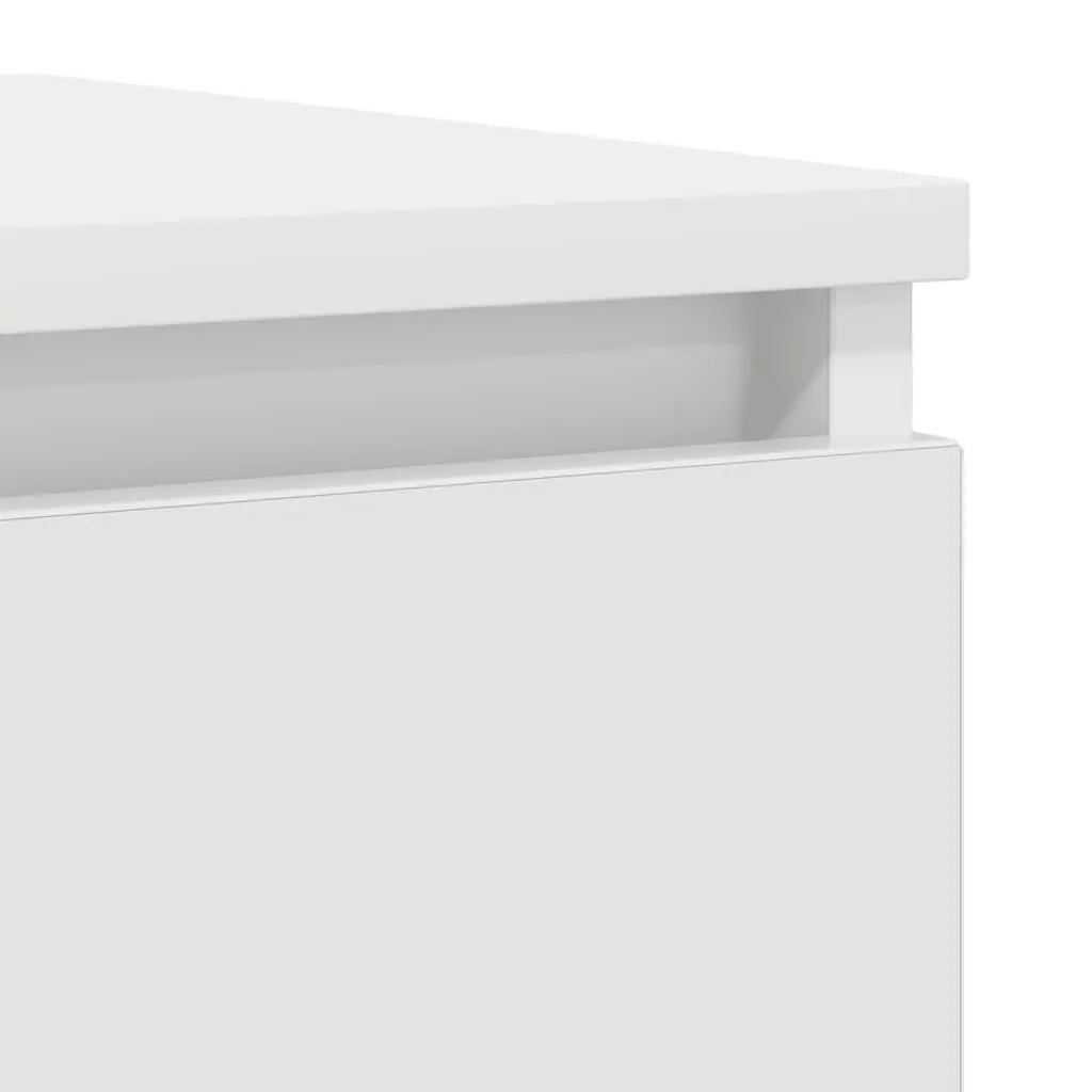 Sideboard Storage Cabinet Engineered Wood Organiser 37.5W x 35D x 99H cm White