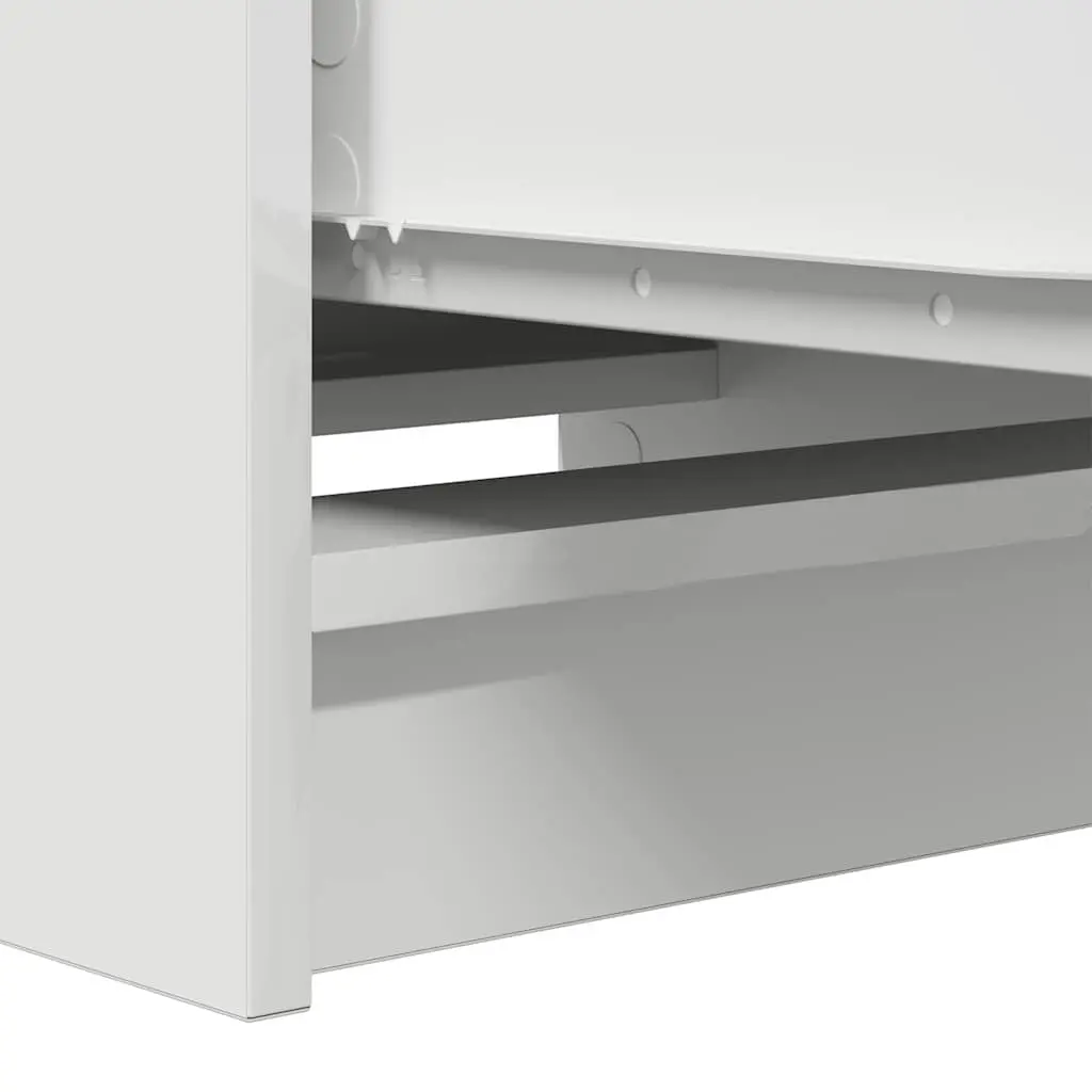 Sideboard Storage Cabinet Engineered Wood Organiser 37.5W x 35D x 99H cm White