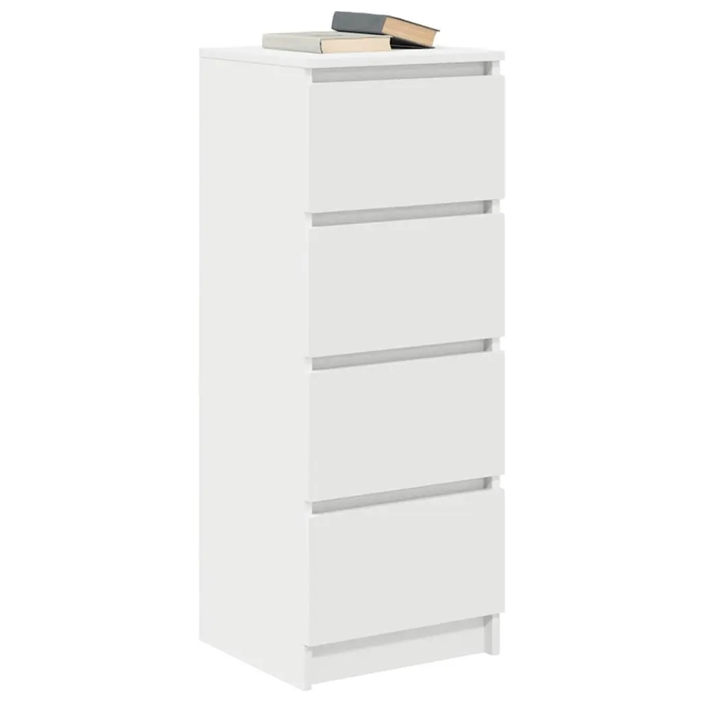 Sideboard Storage Cabinet Engineered Wood Organiser 37.5W x 35D x 99H cm White