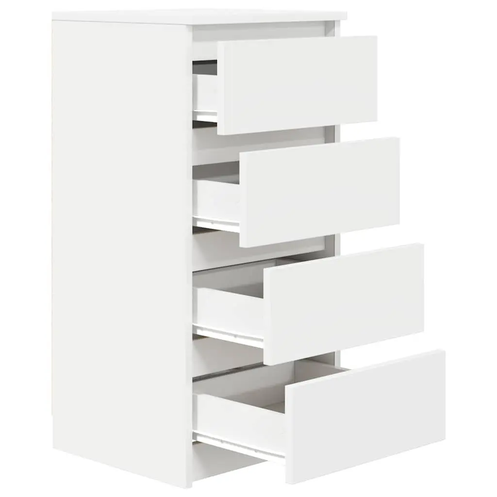 White Sideboard Cabinet with Ample Storage 37.5x35x76cm