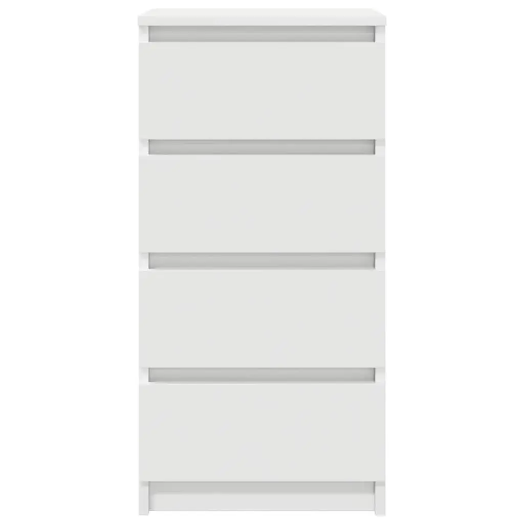 White Sideboard Cabinet with Ample Storage 37.5x35x76cm