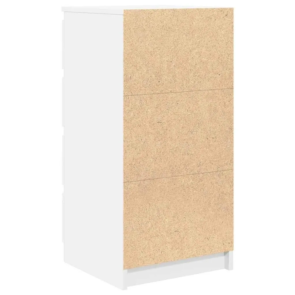 White Sideboard Cabinet with Ample Storage 37.5x35x76cm