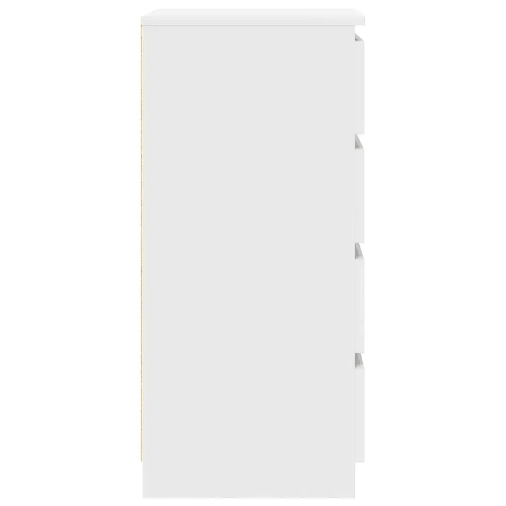 White Sideboard Cabinet with Ample Storage 37.5x35x76cm