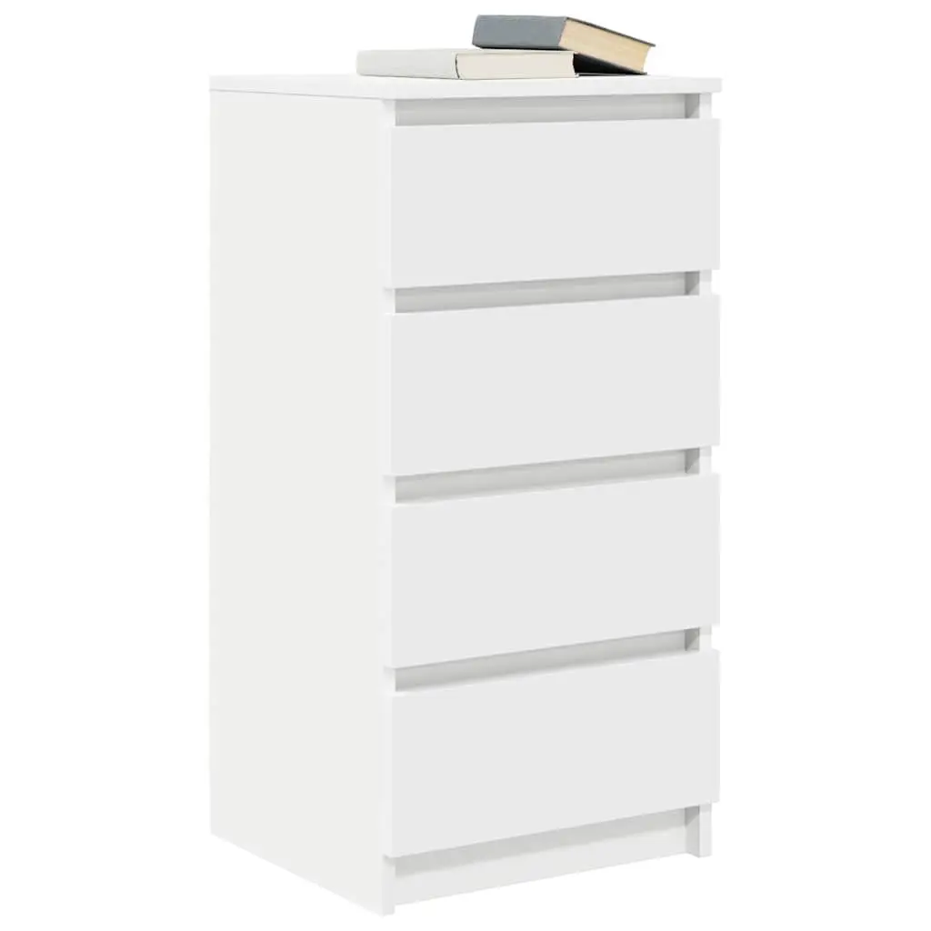 White Sideboard Cabinet with Ample Storage 37.5x35x76cm