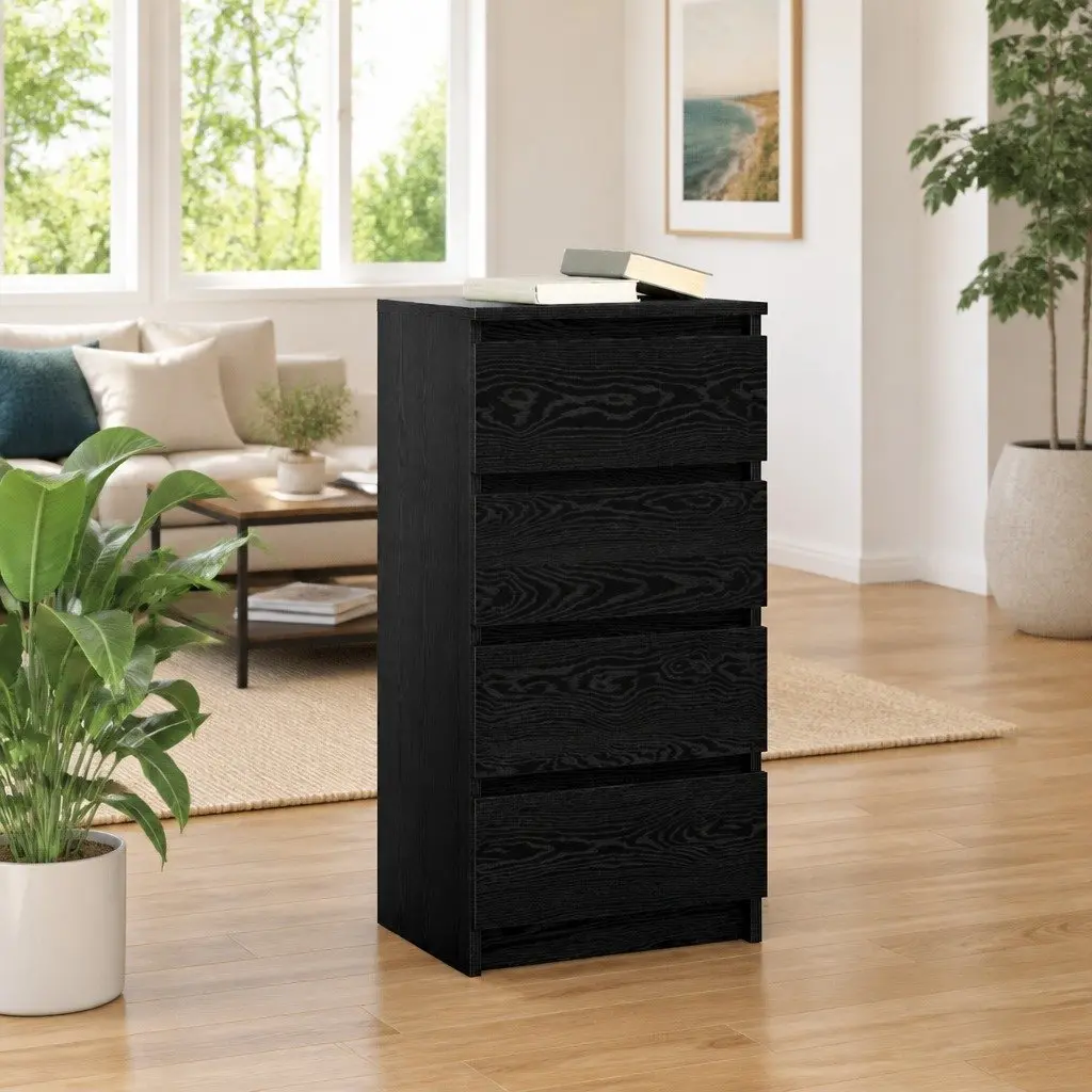 Black Oak Sideboard with Ample Storage Space