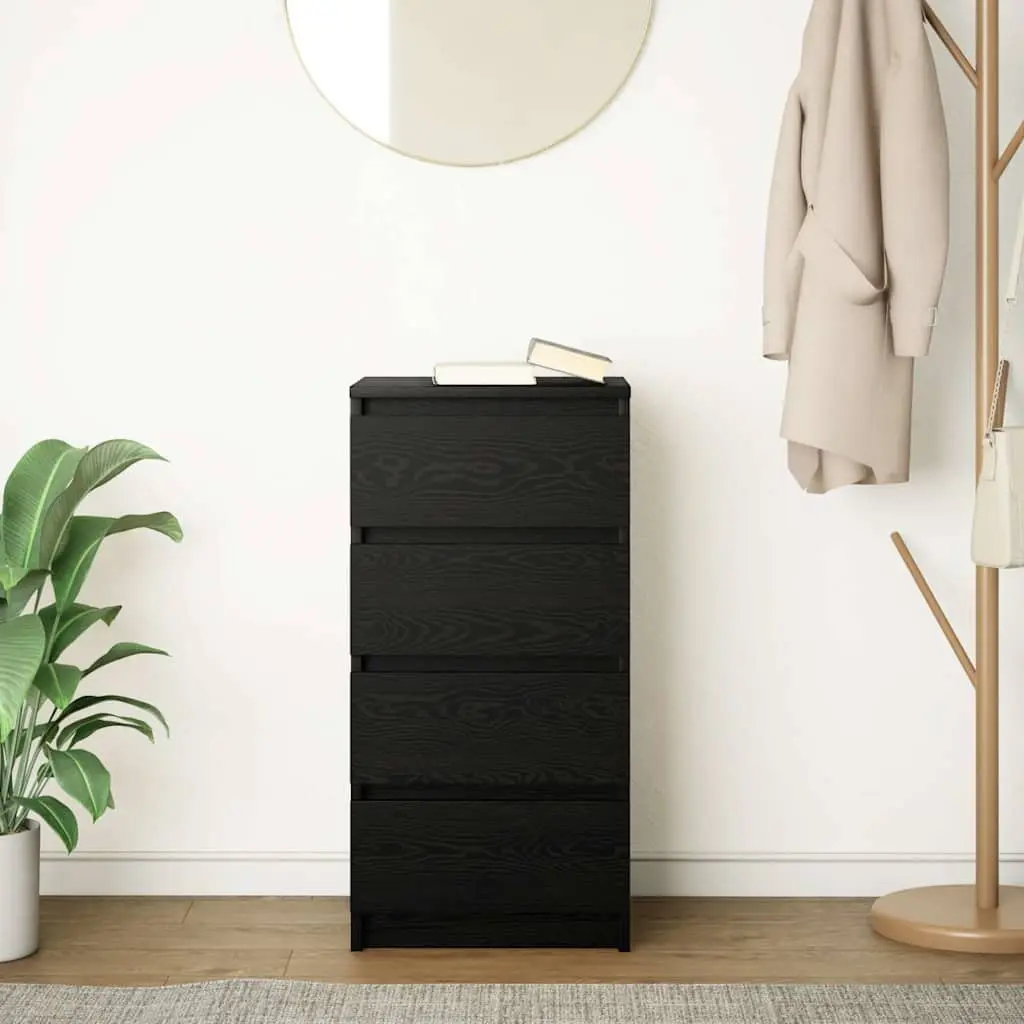 Black Oak Sideboard with Ample Storage Space