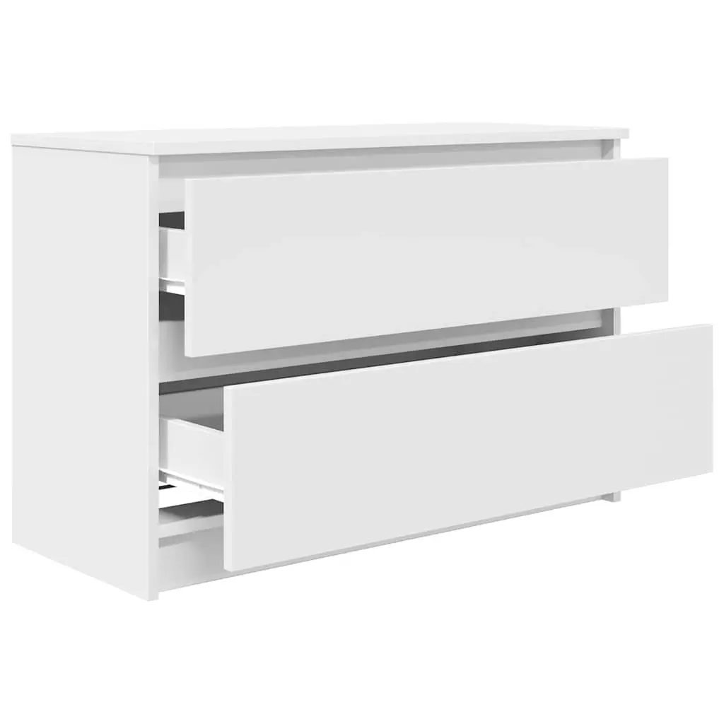 TV Cabinet Storage Unit Engineered Wood 80 x 35 x 54 cm White