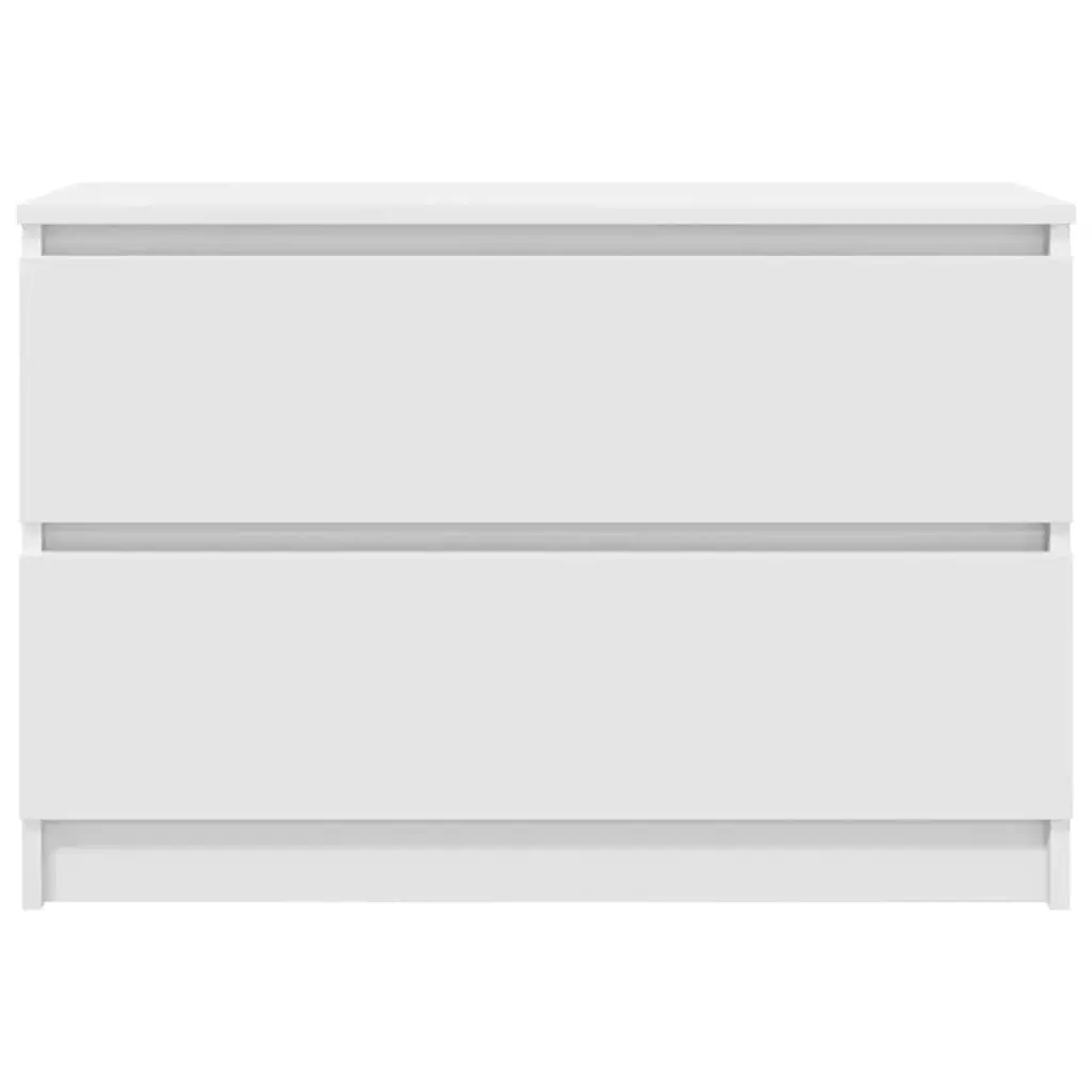 TV Cabinet Storage Unit Engineered Wood 80 x 35 x 54 cm White
