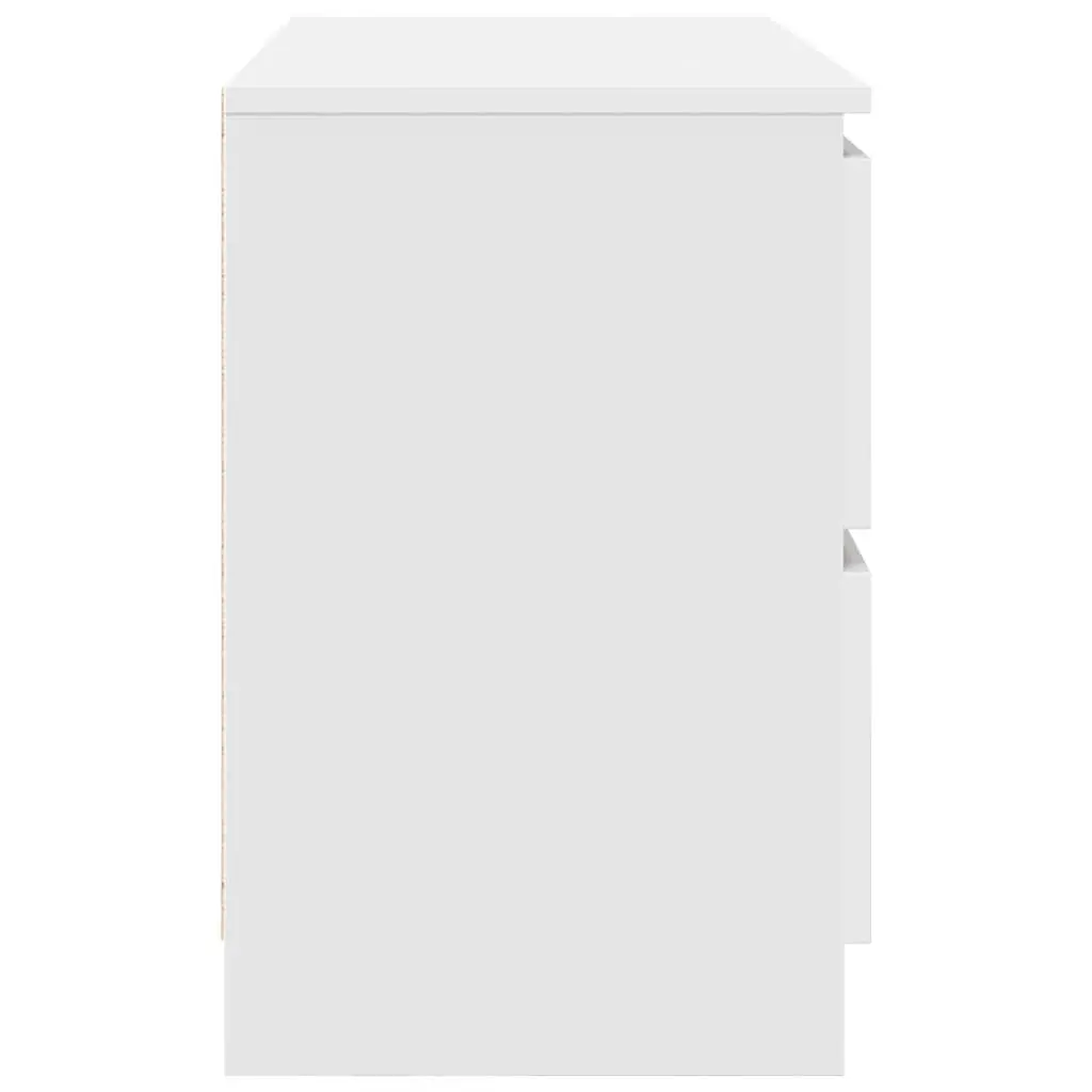 TV Cabinet Storage Unit Engineered Wood 80 x 35 x 54 cm White
