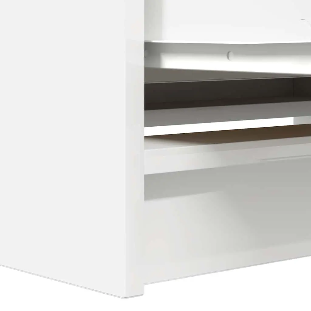 TV Cabinet Storage Unit Engineered Wood 80 x 35 x 54 cm White