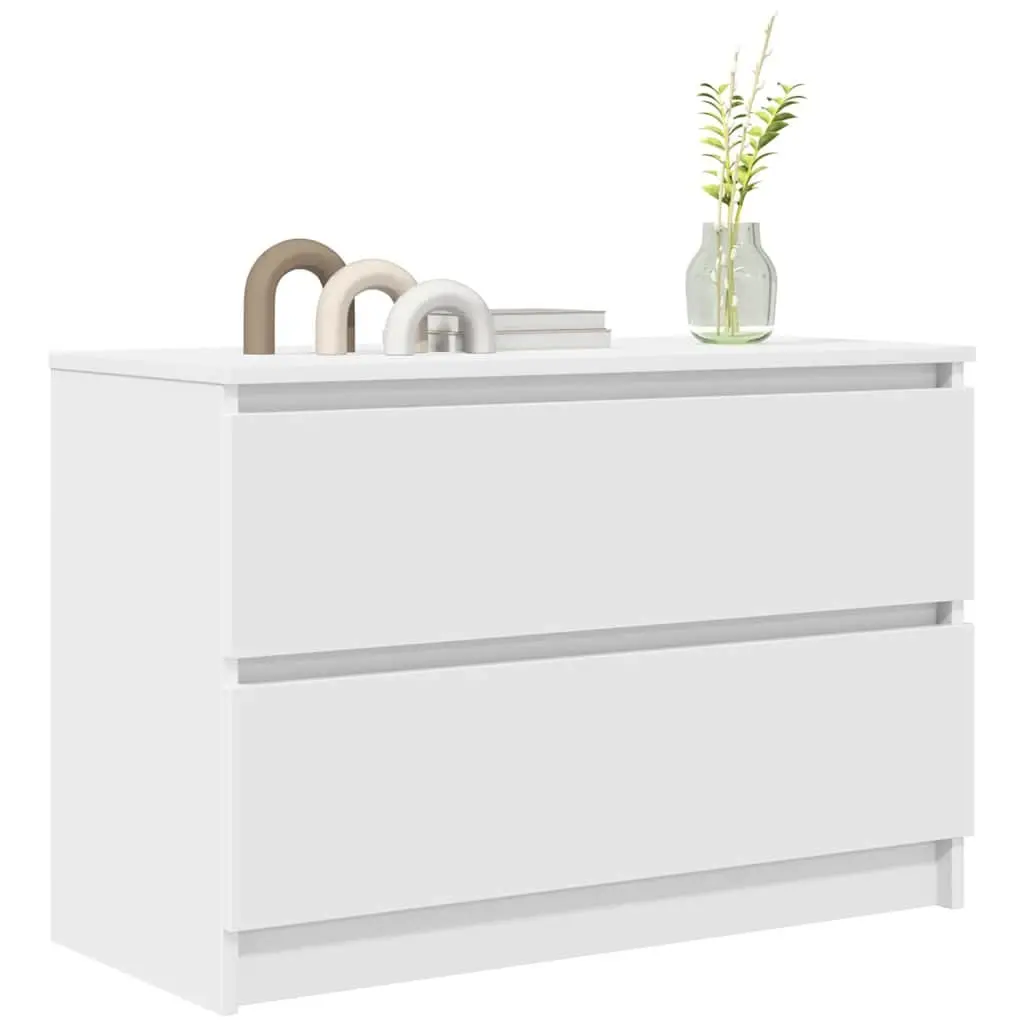 TV Cabinet Storage Unit Engineered Wood 80 x 35 x 54 cm White
