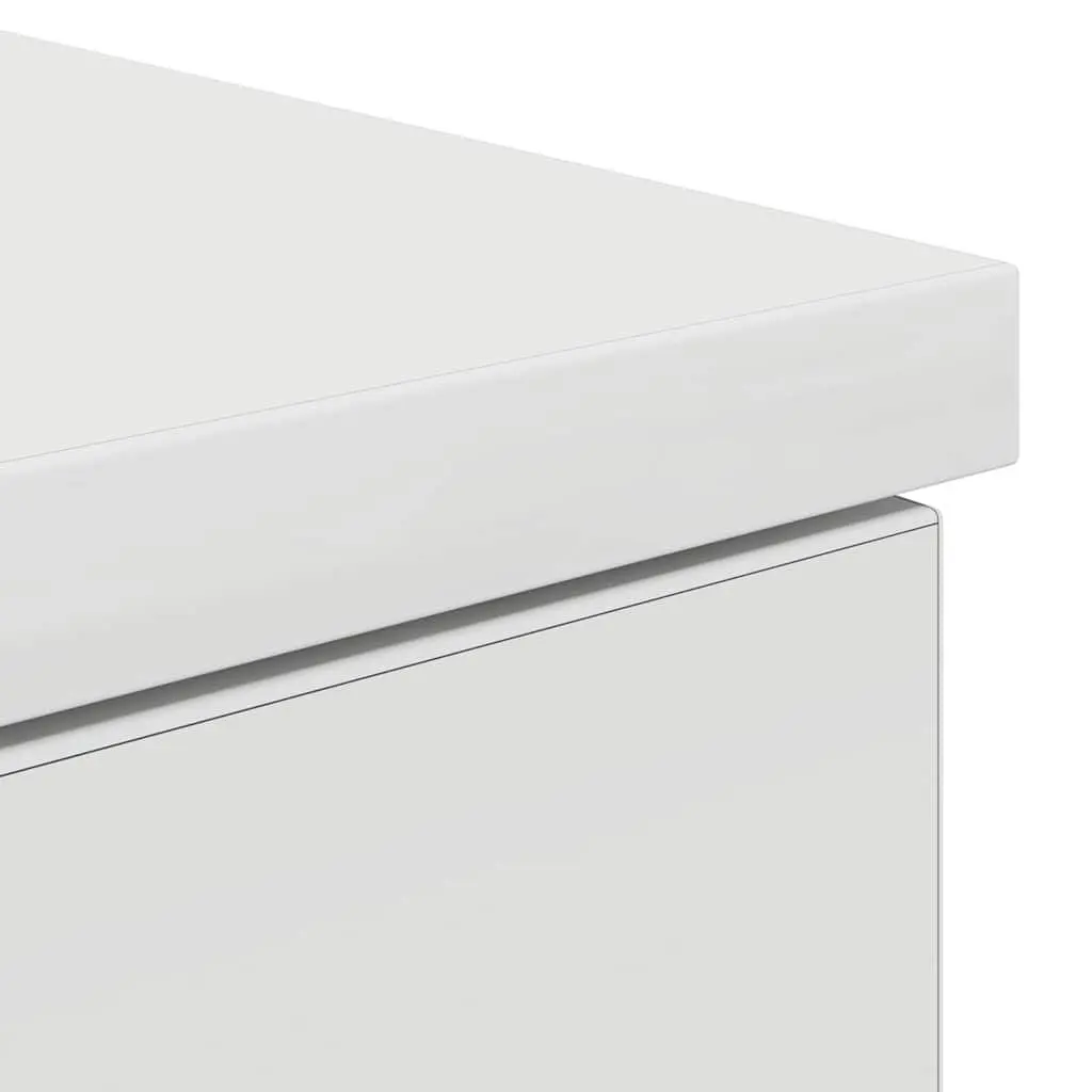 Office Desk Storage Drawer 86x49x76cm White Engineered Wood