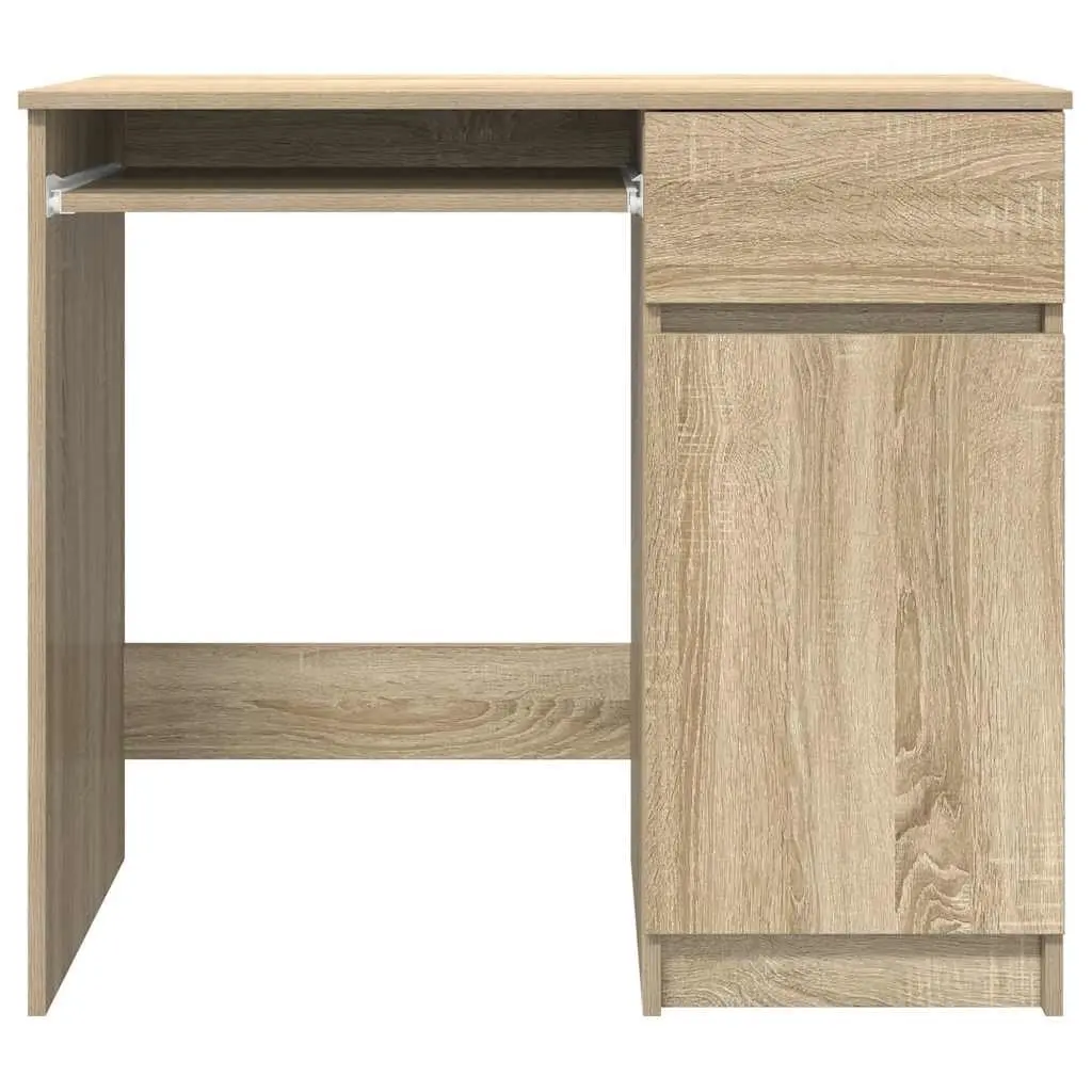 Office Desk Storage Solutions Engineered Wood 86x49x76cm Brown