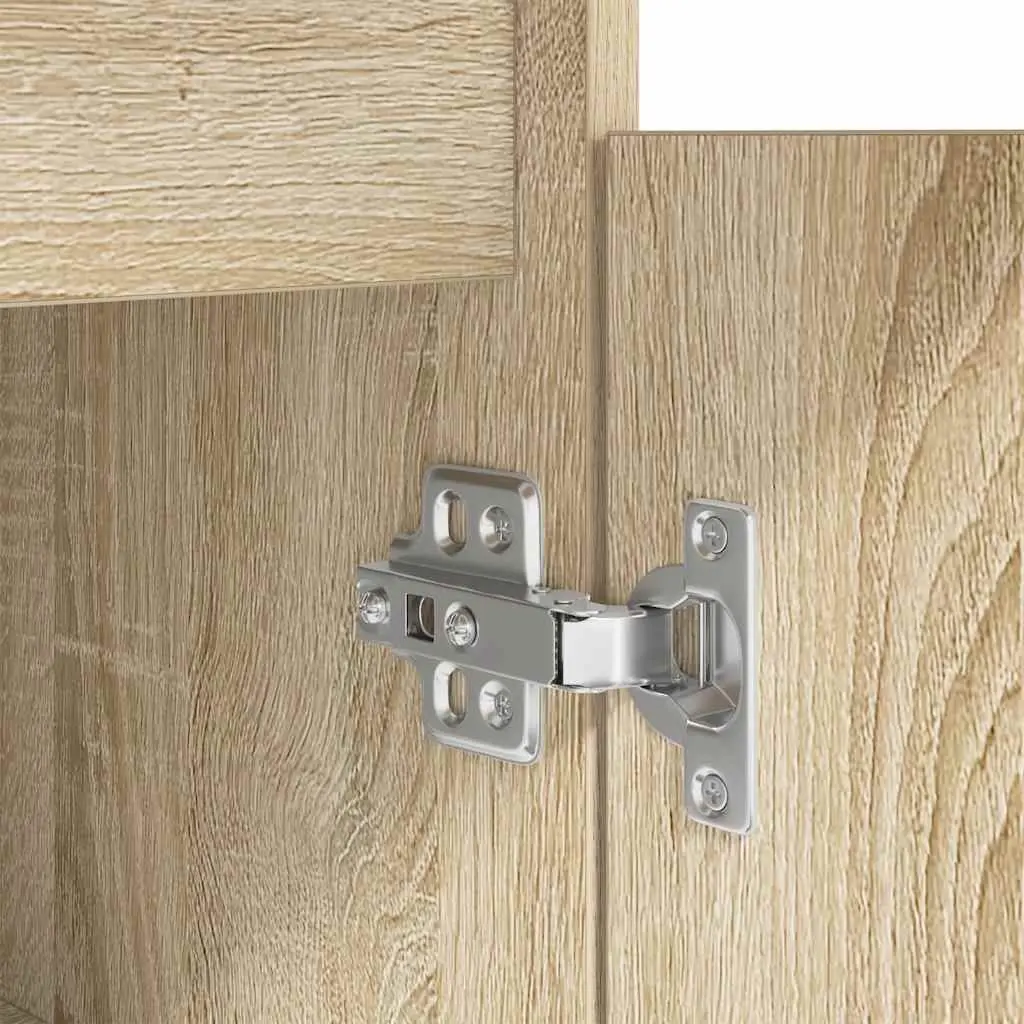 Office Desk Storage Solutions Engineered Wood 86x49x76cm Brown