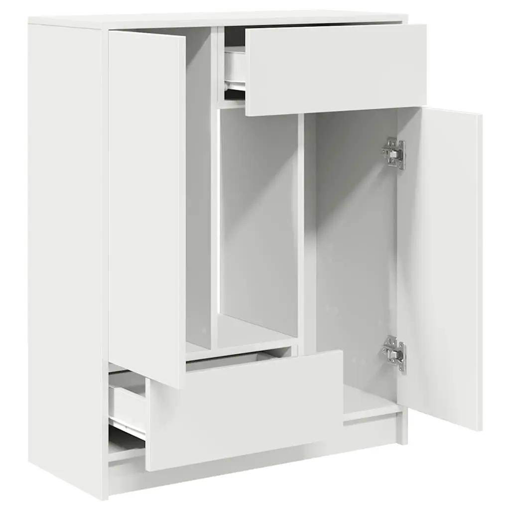 Sideboard Buffet Cabinet Storage Organizer with Doors and Drawers 73cm White