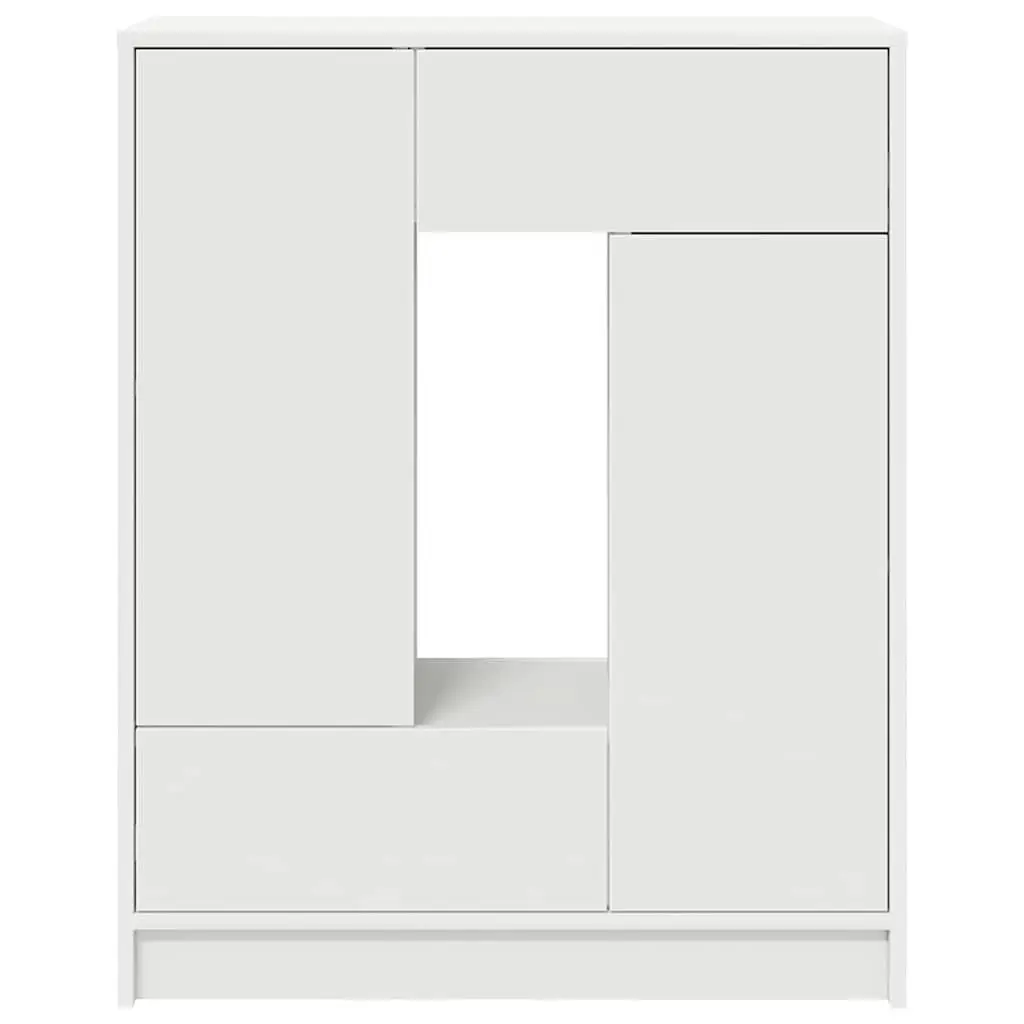 Sideboard Buffet Cabinet Storage Organizer with Doors and Drawers 73cm White