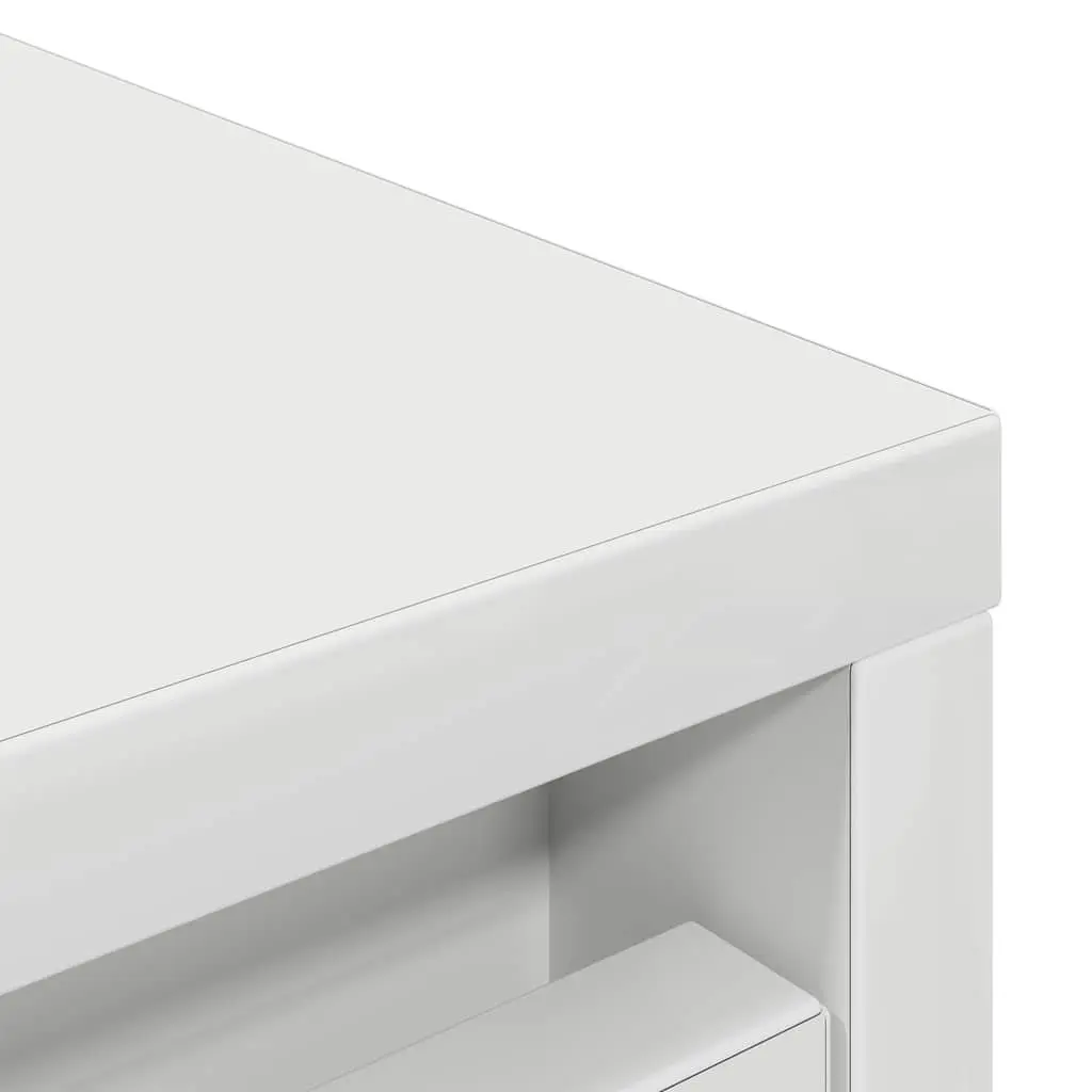 Shoe Cabinet Storage Organiser 57x34x76cm White Engineered Wood