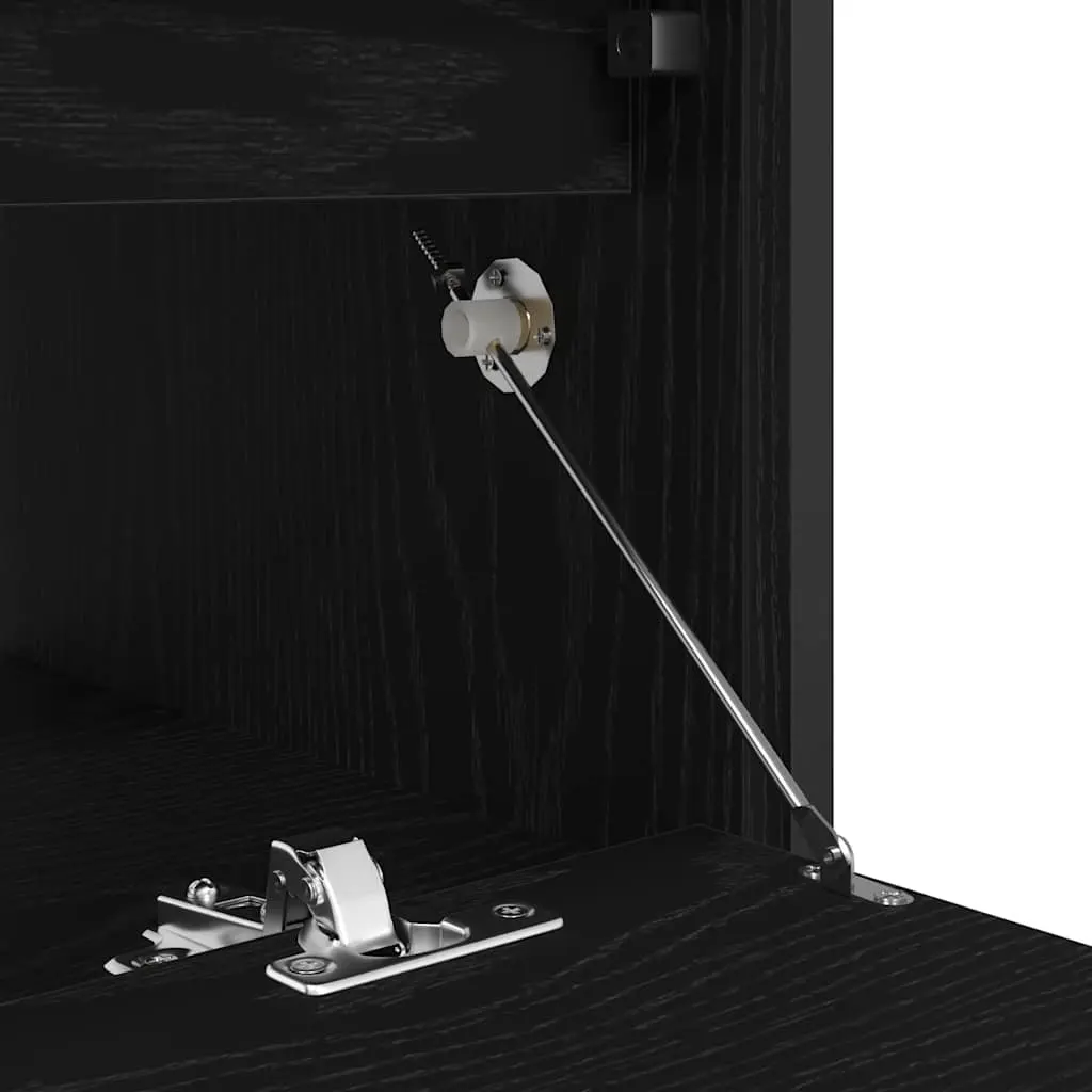 Bathroom Vanity Unit Basin Cabinet Storage 90x34.5x60cm Black Oak