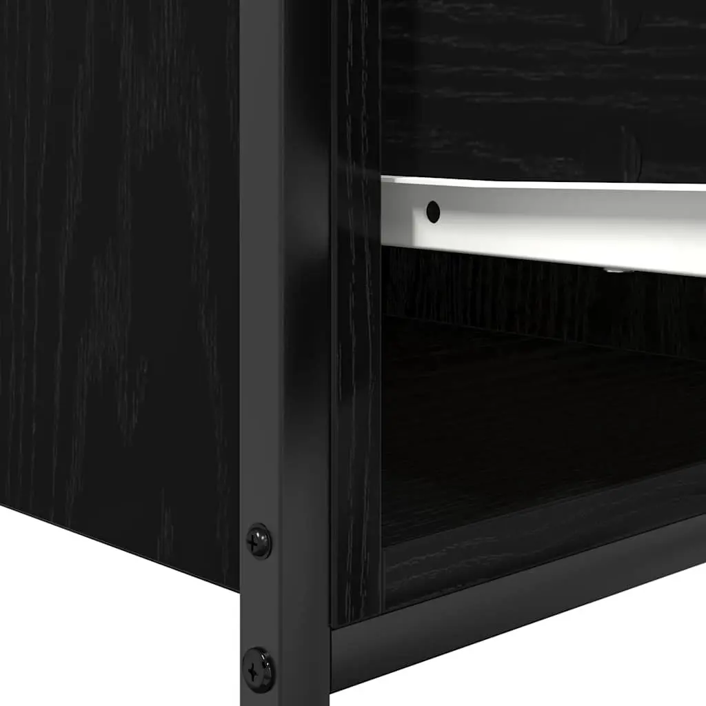 Bathroom Vanity Cabinet Storage Unit 60x34.5x60cm Black Oak