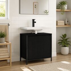60cm Black Bathroom Basin Cabinet: Practical and Reliable