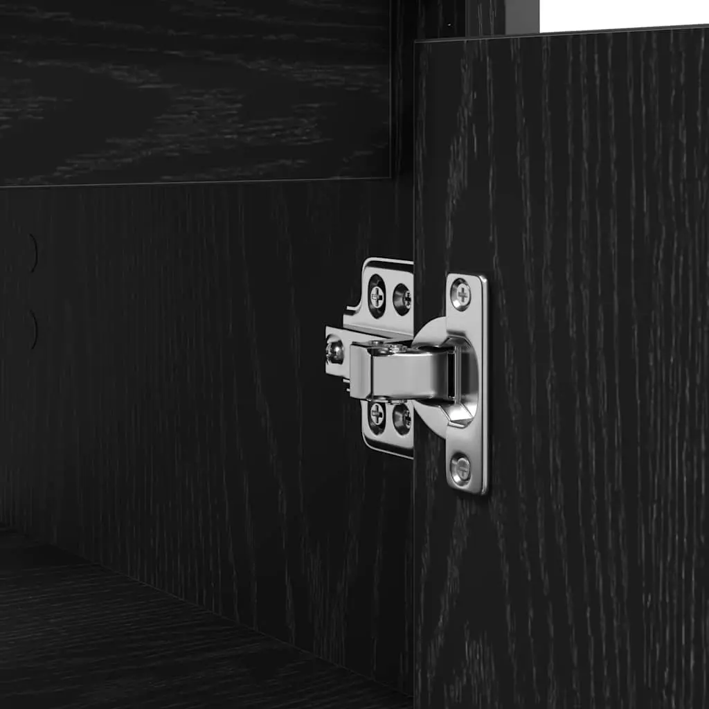 Bathroom Vanity Cabinet Storage Unit 60cm Black