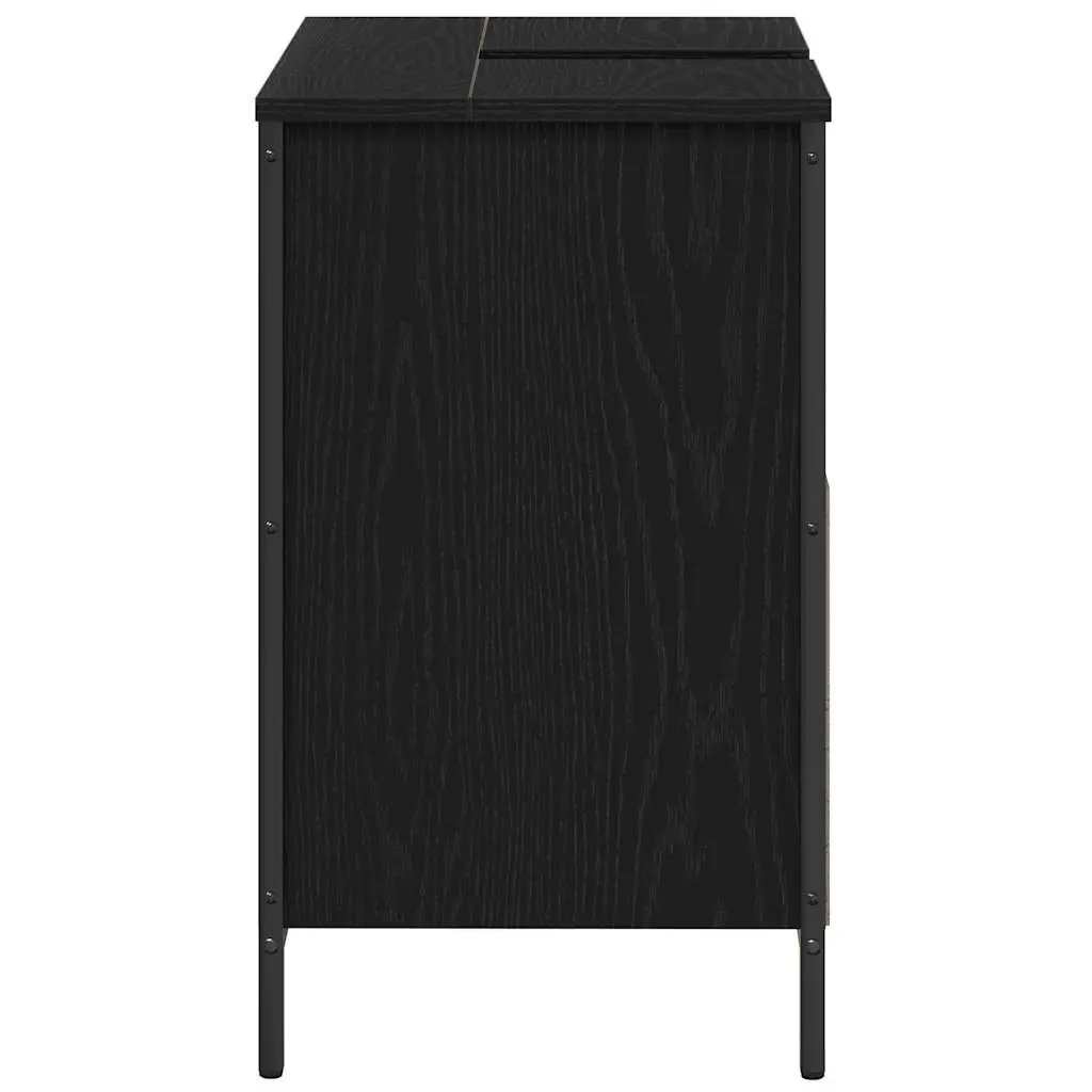 Bathroom Vanity Cabinet Storage Unit 60cm Black