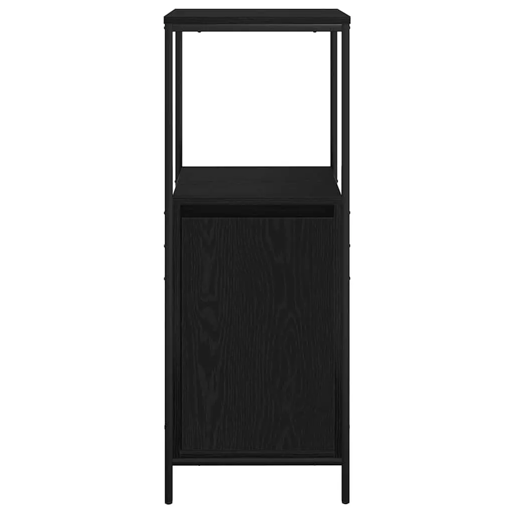Bathroom Vanity Cabinet Storage Organizer 36x35x95cm Black Oak