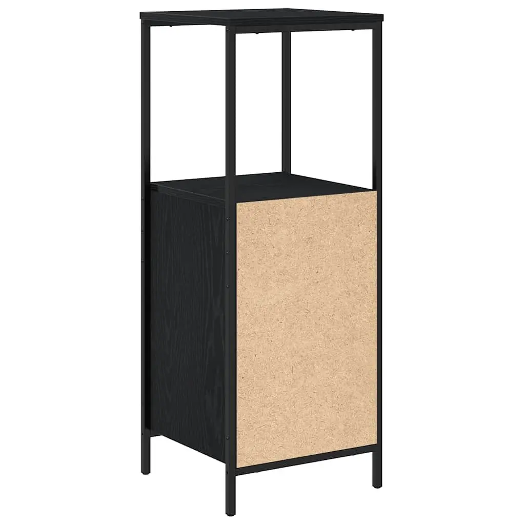 Bathroom Vanity Cabinet Storage Organizer 36x35x95cm Black Oak
