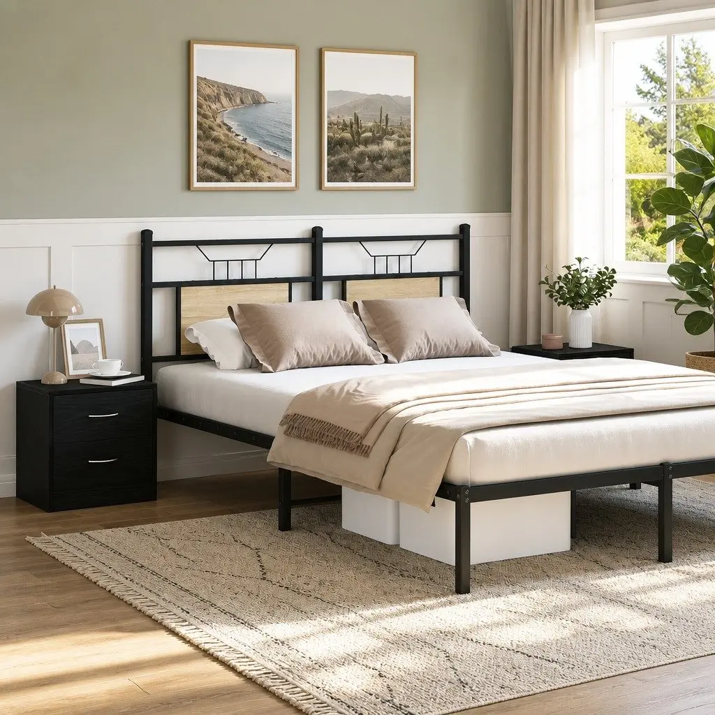 Bedside Cabinet Nightstand Storage Table 40x30x40 cm Black Oak