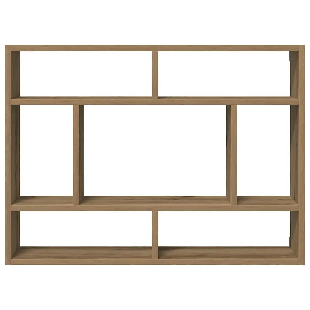 Wall Shelf Floating Storage Organizer Brown Home Decor Display Shelving Unit