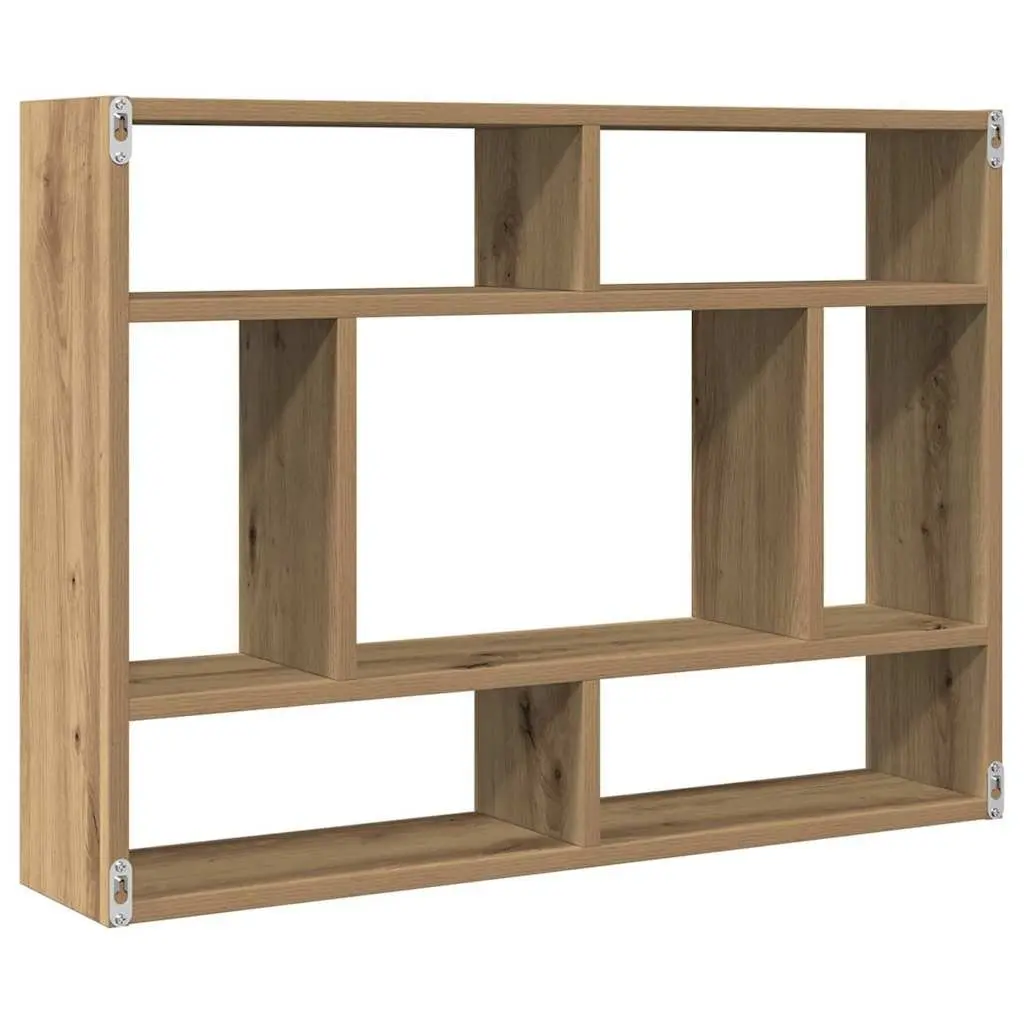 Wall Shelf Floating Storage Organizer Brown Home Decor Display Shelving Unit