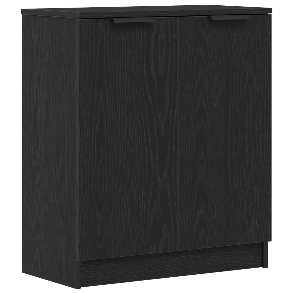 Sideboard Modern Storage Cabinet 60x30x70cm Black Oak for Living Dining Room