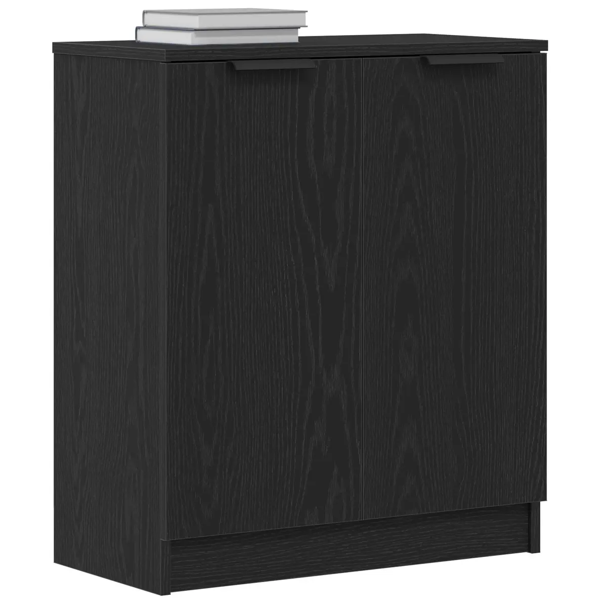 Sideboard Modern Storage Cabinet 60x30x70cm Black Oak for Living Dining Room