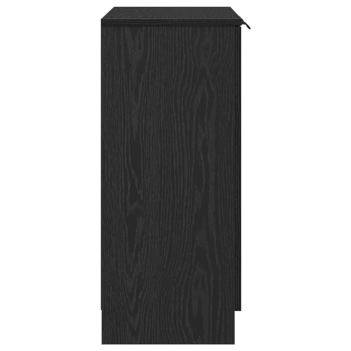 Sideboard Modern Storage Cabinet 60x30x70cm Black Oak for Living Dining Room