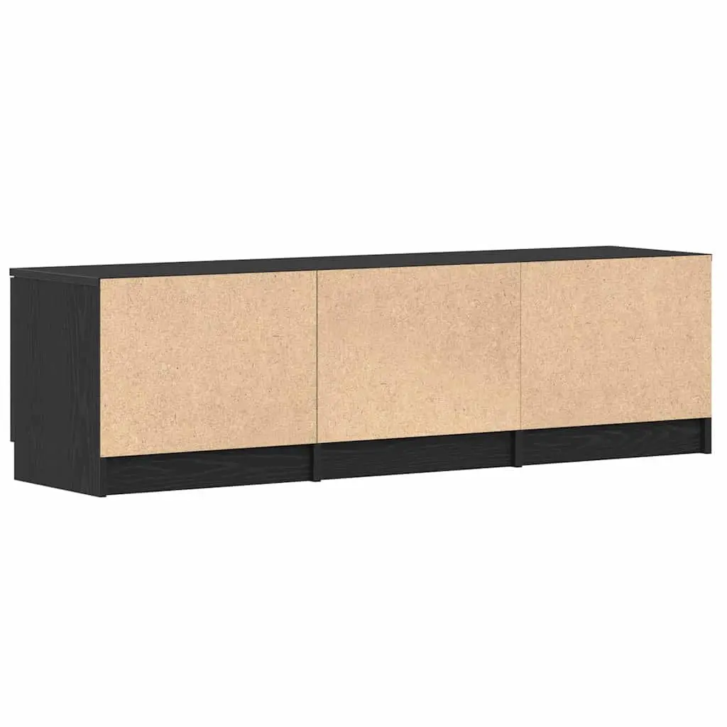 TV Cabinet Modern Living Room Entertainment Unit 140cm Black