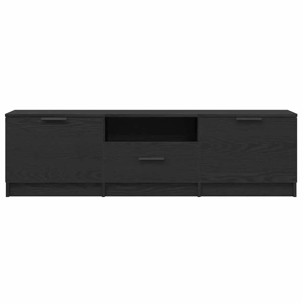 TV Cabinet Modern Living Room Entertainment Unit 140cm Black