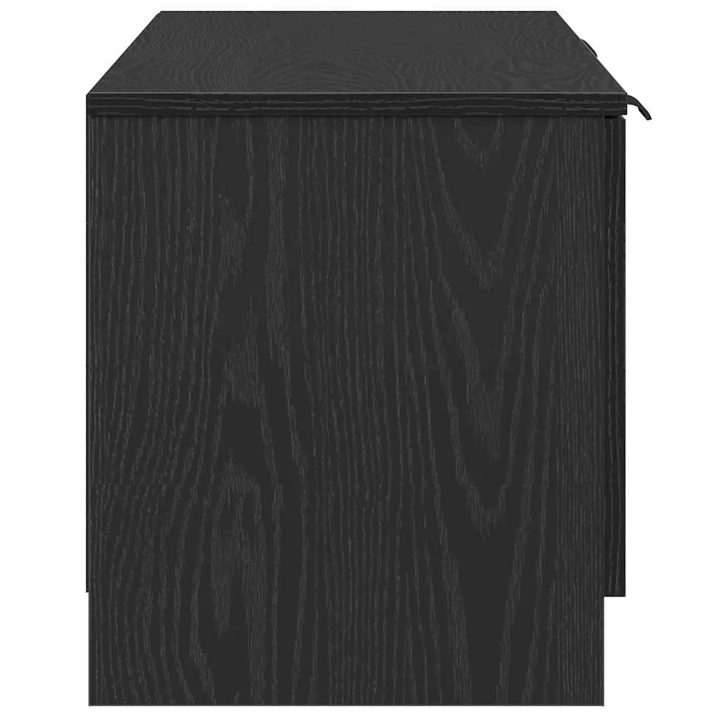 TV Cabinet Modern Living Room Entertainment Unit 140cm Black