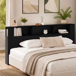 Warm Wall-Mounted Headboard Cabinet with Storage Benefits