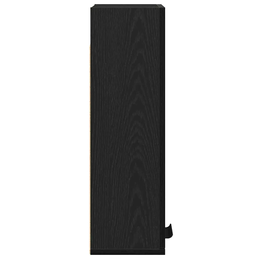Bathroom Cabinet Wall-mounted Storage Unit 32 x 20 x 67 cm Black Oak Engineered Wood