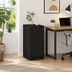 Reliable Black Oak Office Cabinet for Everyday Use