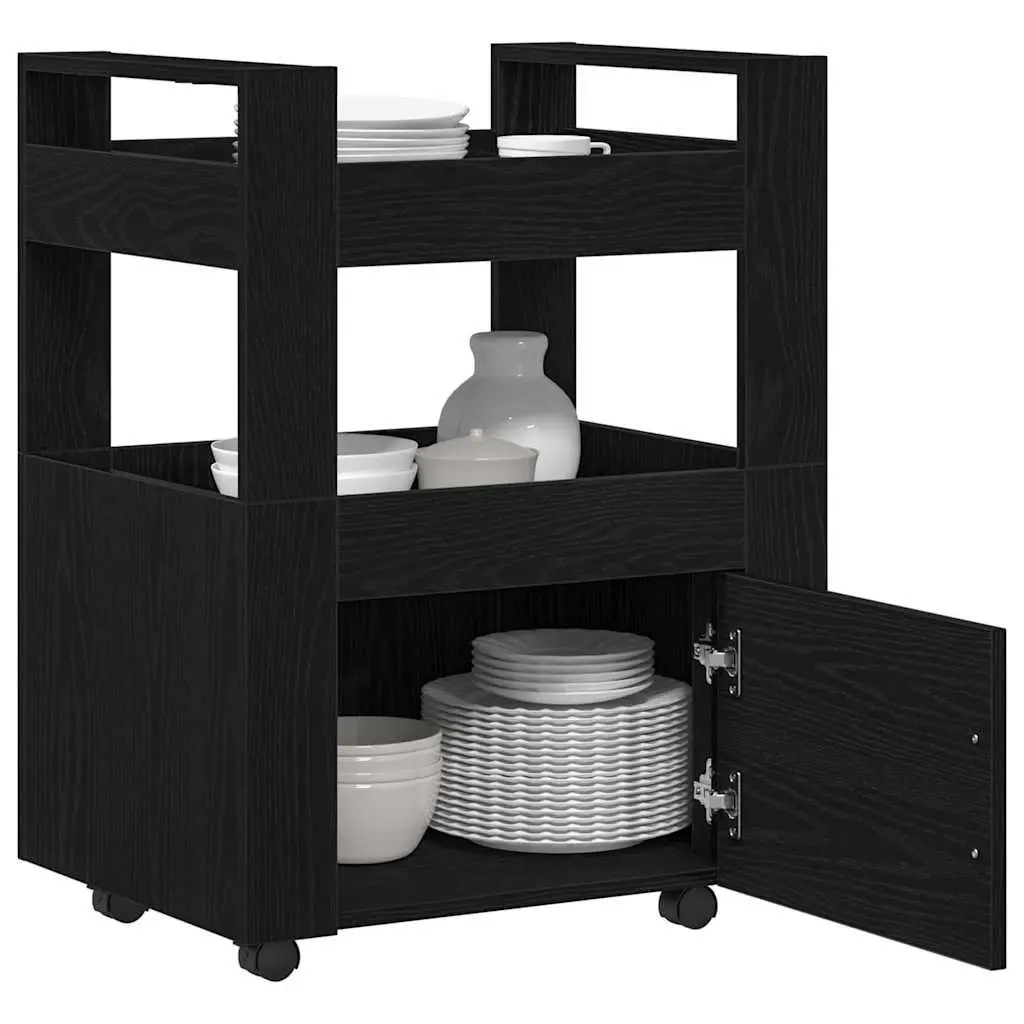 Black Kitchen Trolley