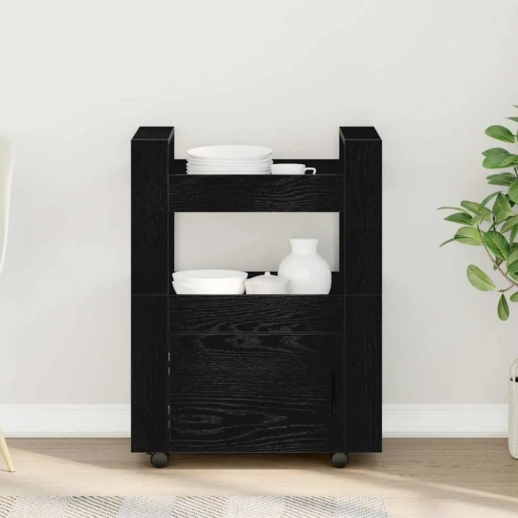 Black Kitchen Trolley