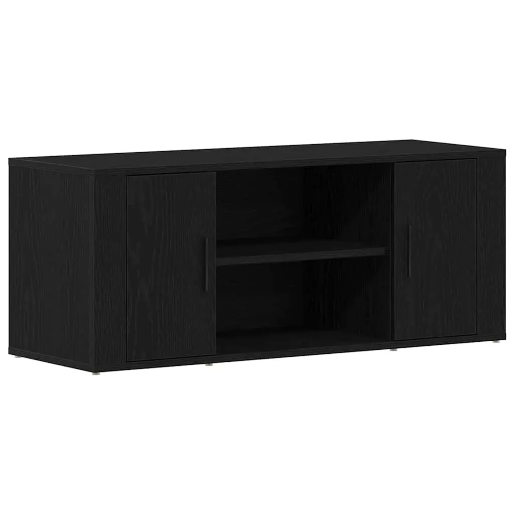 TV Cabinet in Black Oak 100x35x40cm